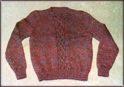 Man's Cabled Pullover