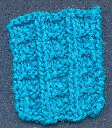 Pique Triangles Knitting Stitch Pattern