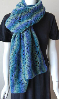 Triple Chevron Lace Shawl Knitting Pattern